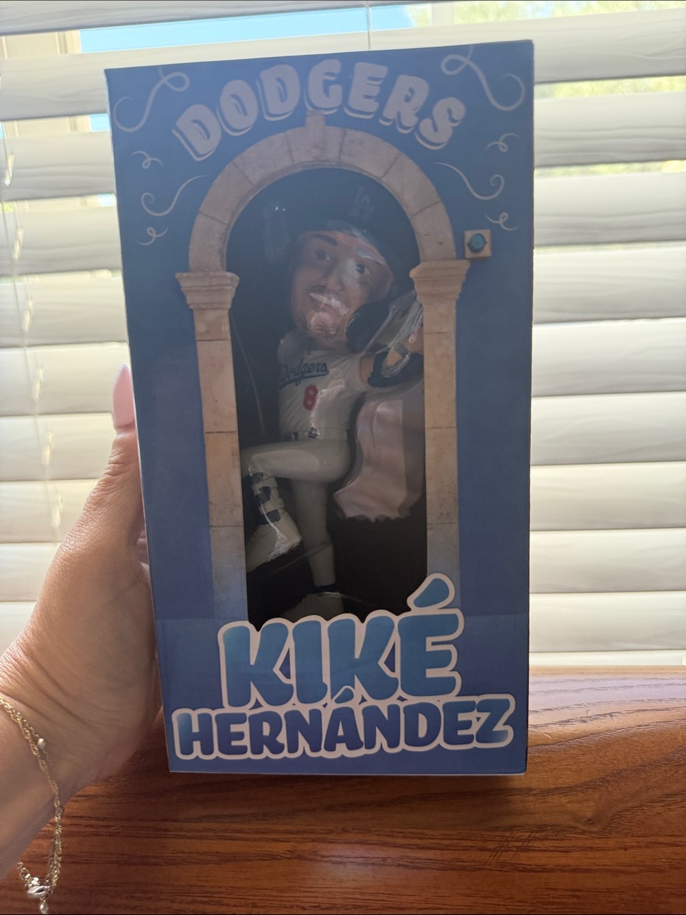 Kiké Hernández Dodgers Bobblehead - Blue White
